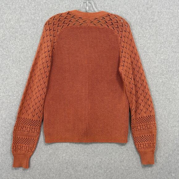 Sundance My Darling Pointelle Knit Cardigan Sweater Size S Feminine Autumnal - Picture 7 of 14